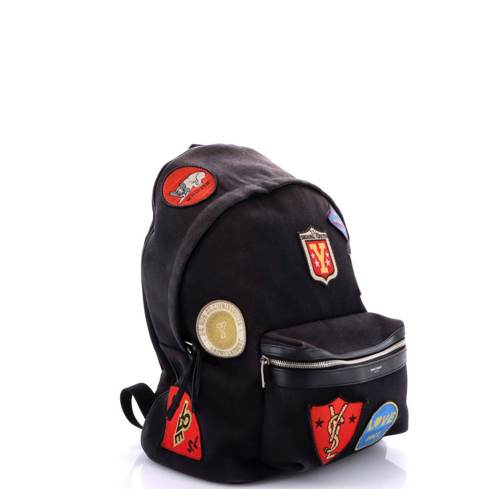 Saint Laurent Medium City Backpack Patch Embellis… - image 2
